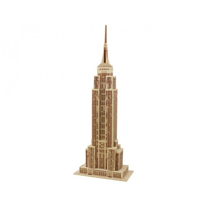 Empire State Building - puzzle 3D din lemn Robotime